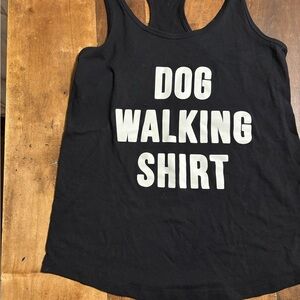 Black Dog Walking Tank Top